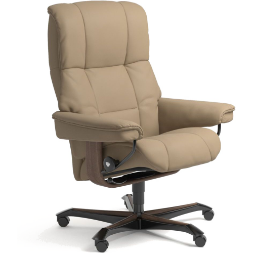 Фото №1 - Офисное кресло-реклайнер Mayfair office chair (Paloma / Funghi / Walnut)(17310960940306)