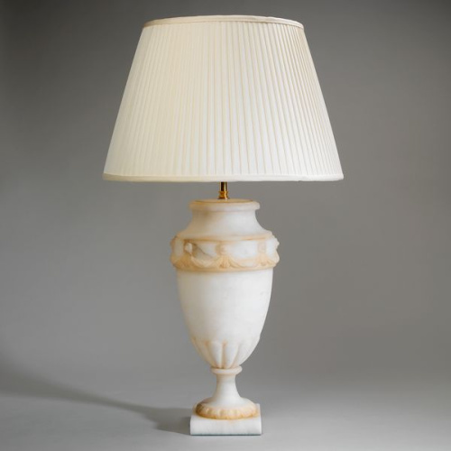 Фото №1 - Лампа настольная алебастровая ваза Trento(2S117829)