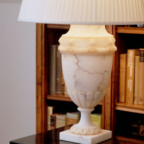 Фото №2 - Лампа настольная алебастровая ваза Trento(2S117829)