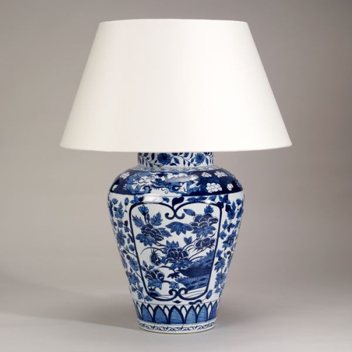 Фото №1 - Лампа настольная ваза Имари - Blue and White(2S117860)