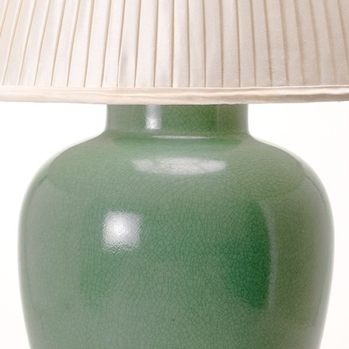 Фото №3 - Лампа настольная в форме дыни Crackled Celadon(2S117834)