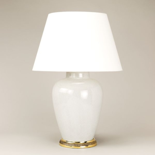 Фото №1 - Лампа настольная в форме дыни Crackled White(2S117835)