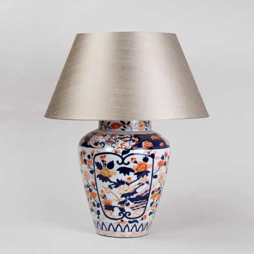 Фото №1 - Лампа настольная ваза Имари Red and Blue Small(2S117863)