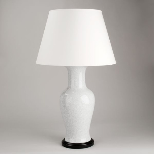 Фото №1 - Лампа настольная ваза "Рыбий хвост"  Crackled White(2S117841)