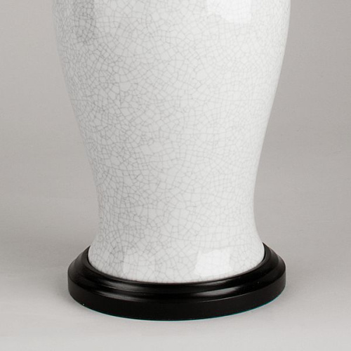 Фото №2 - Лампа настольная ваза "Рыбий хвост"  Crackled White(2S117841)