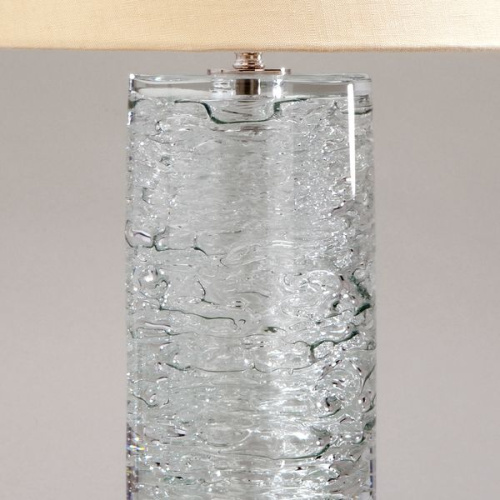 Фото №2 - Лампа настольная стеклянная  колонна Rutland(2S117905)