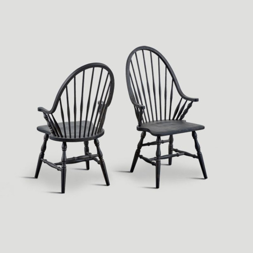 Фото №5 - Комплект из 4-ех винтажных стульев с высокой спинкой(DB004041)