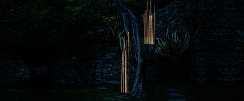 Фото №2 - Уличный светильник Reeds тройной(ARTMD0141)